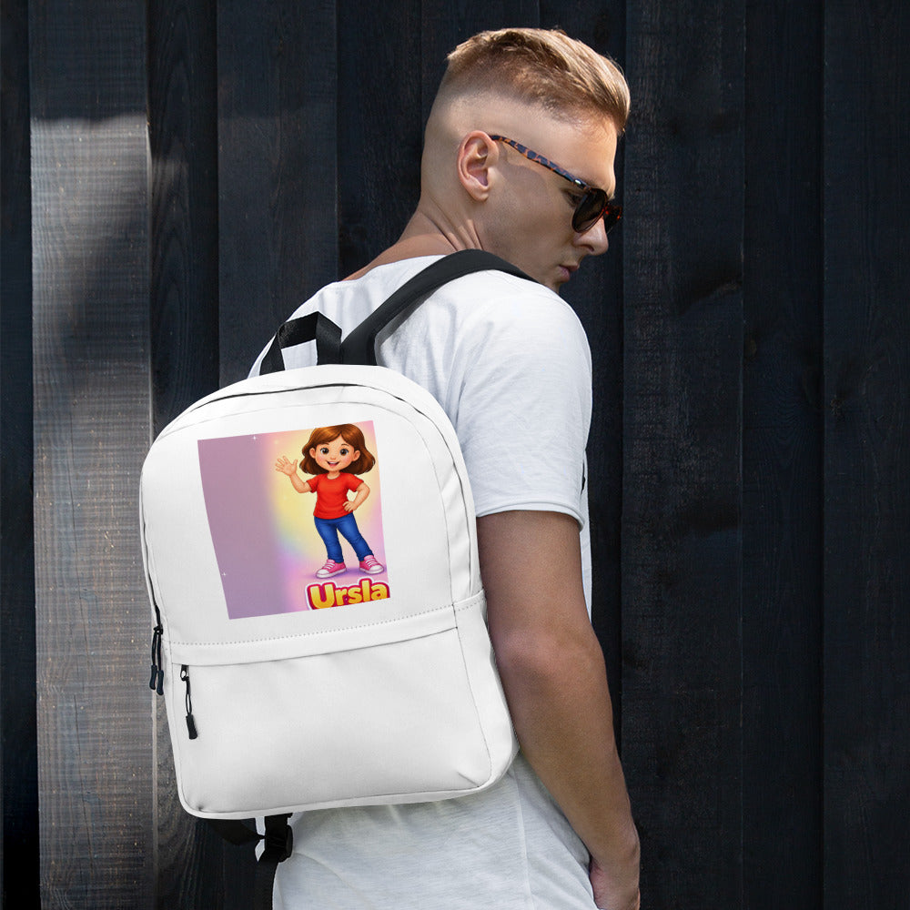 Ursla Backpack, front view — product mockup