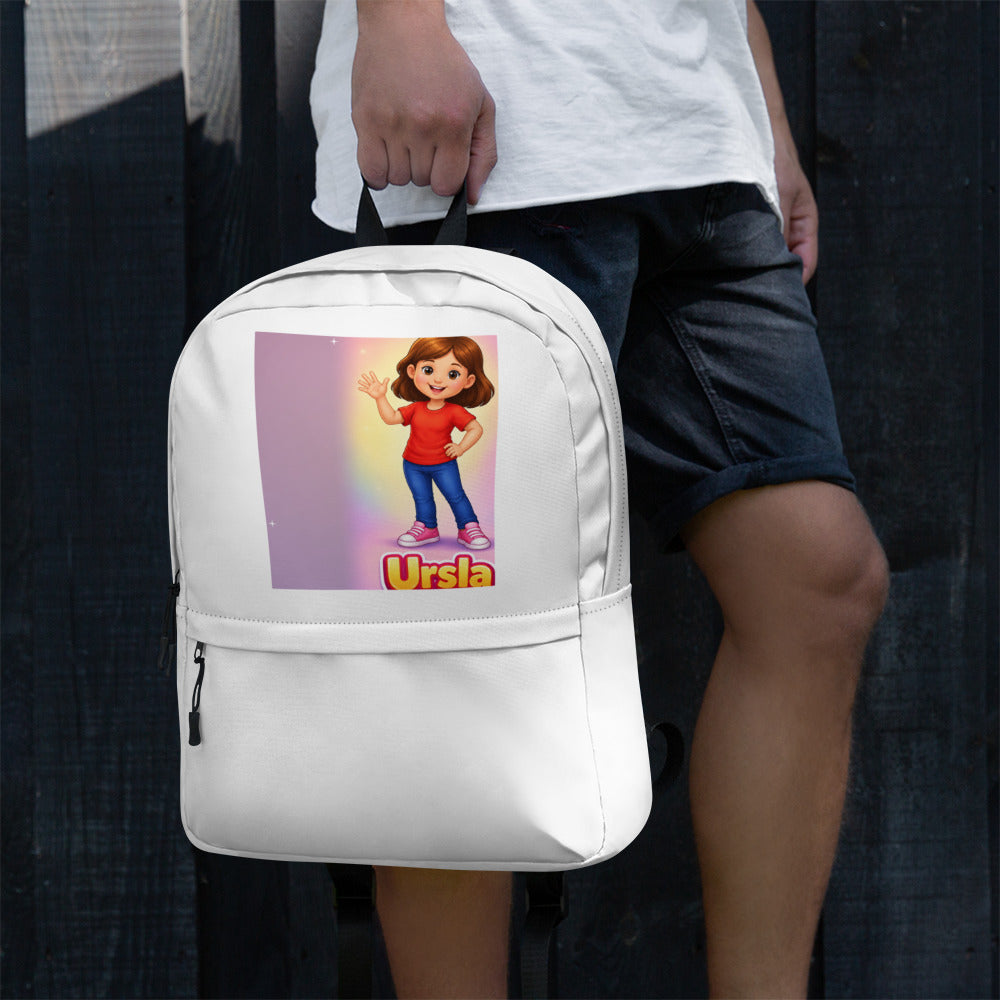 Ursla Backpack, left side view — product mockup