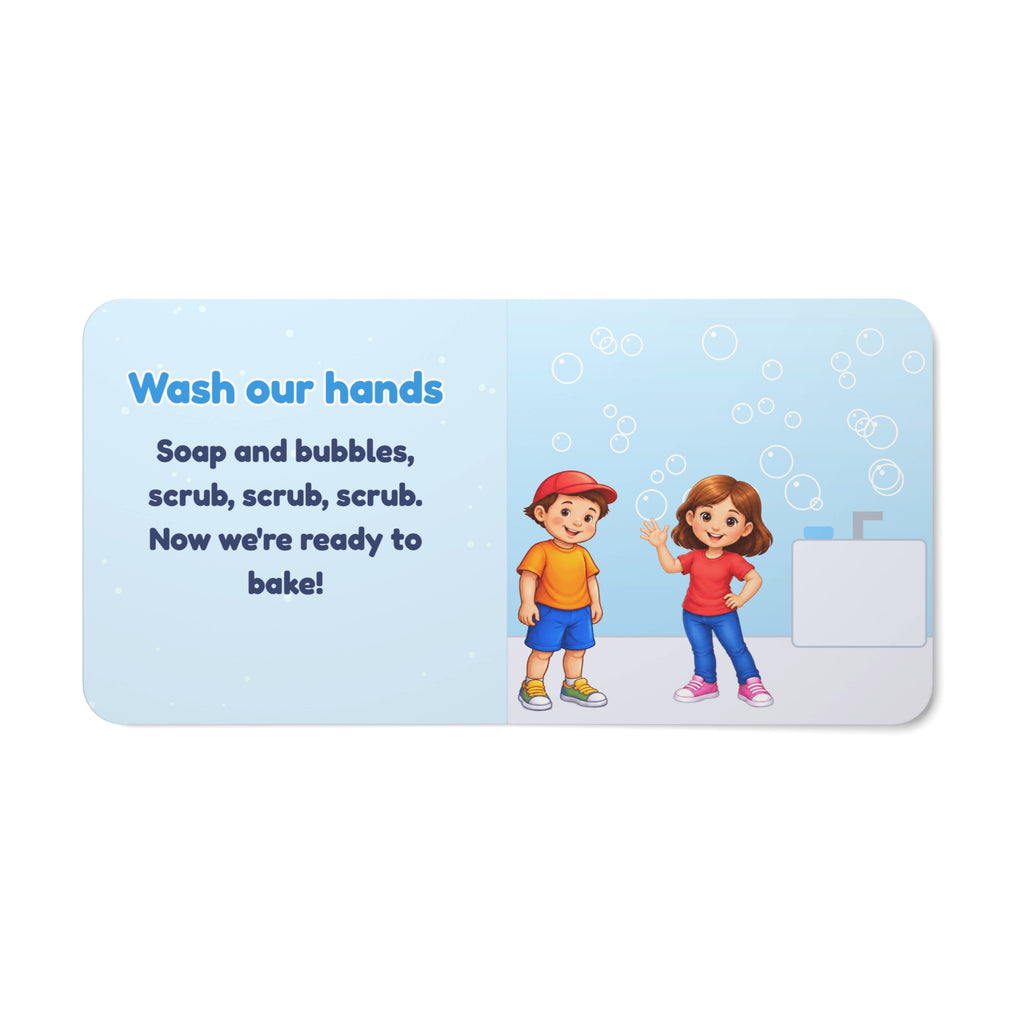 Smart Trio Christmas board book – Wash our hands page
