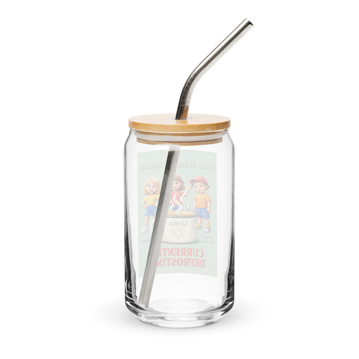 Currently Defrosting Smart Trio Can Glass – back view