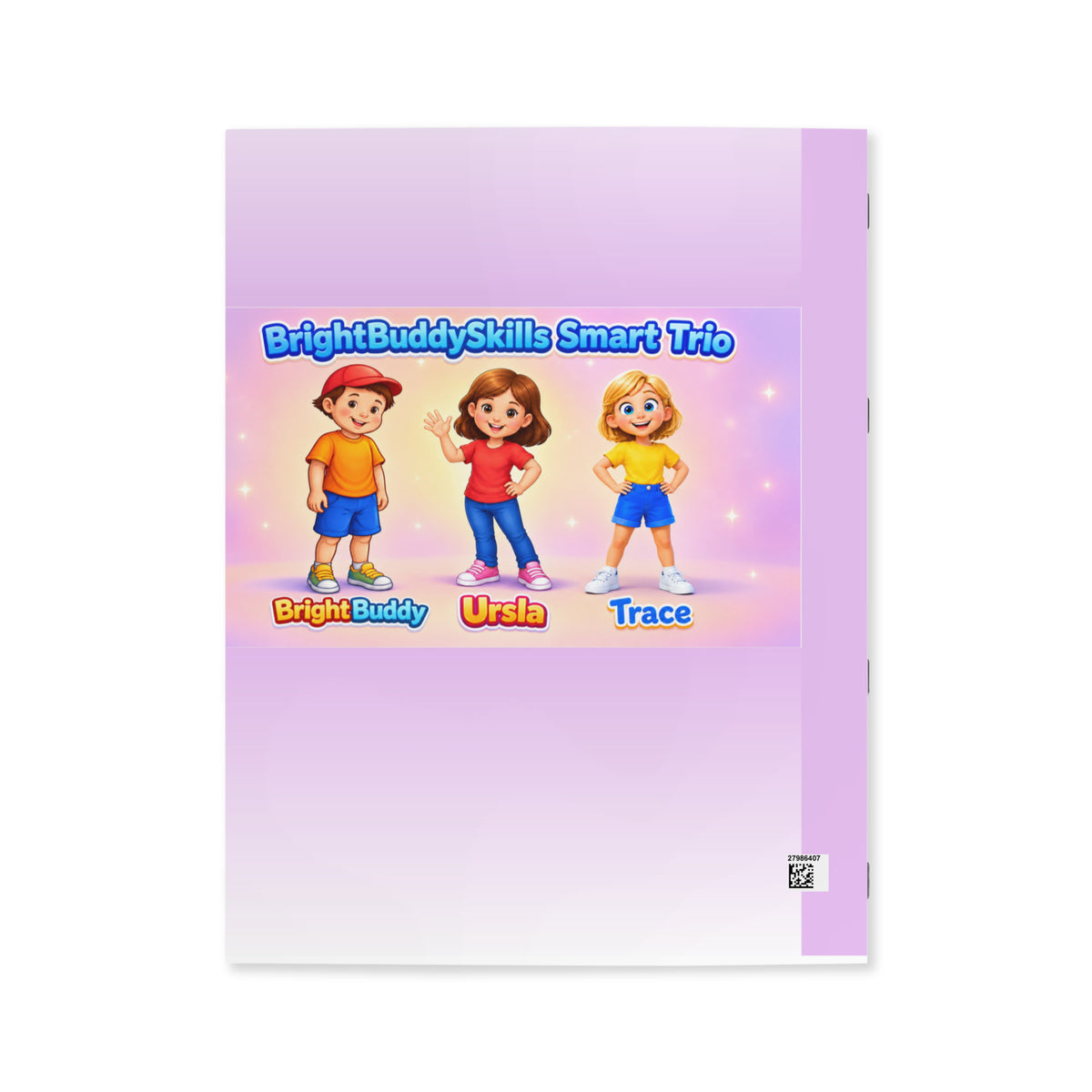 BrightBuddySkills coloring book, back cover product mockup