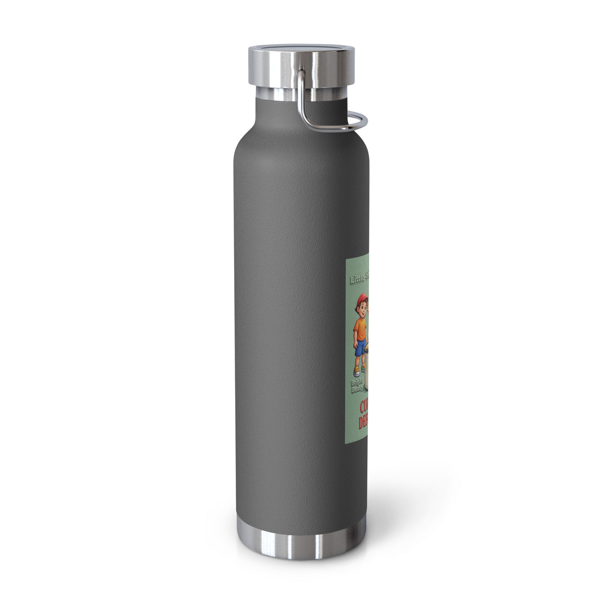 Currently Defrosting Smart Trio Insulated Bottle – Grey, left view