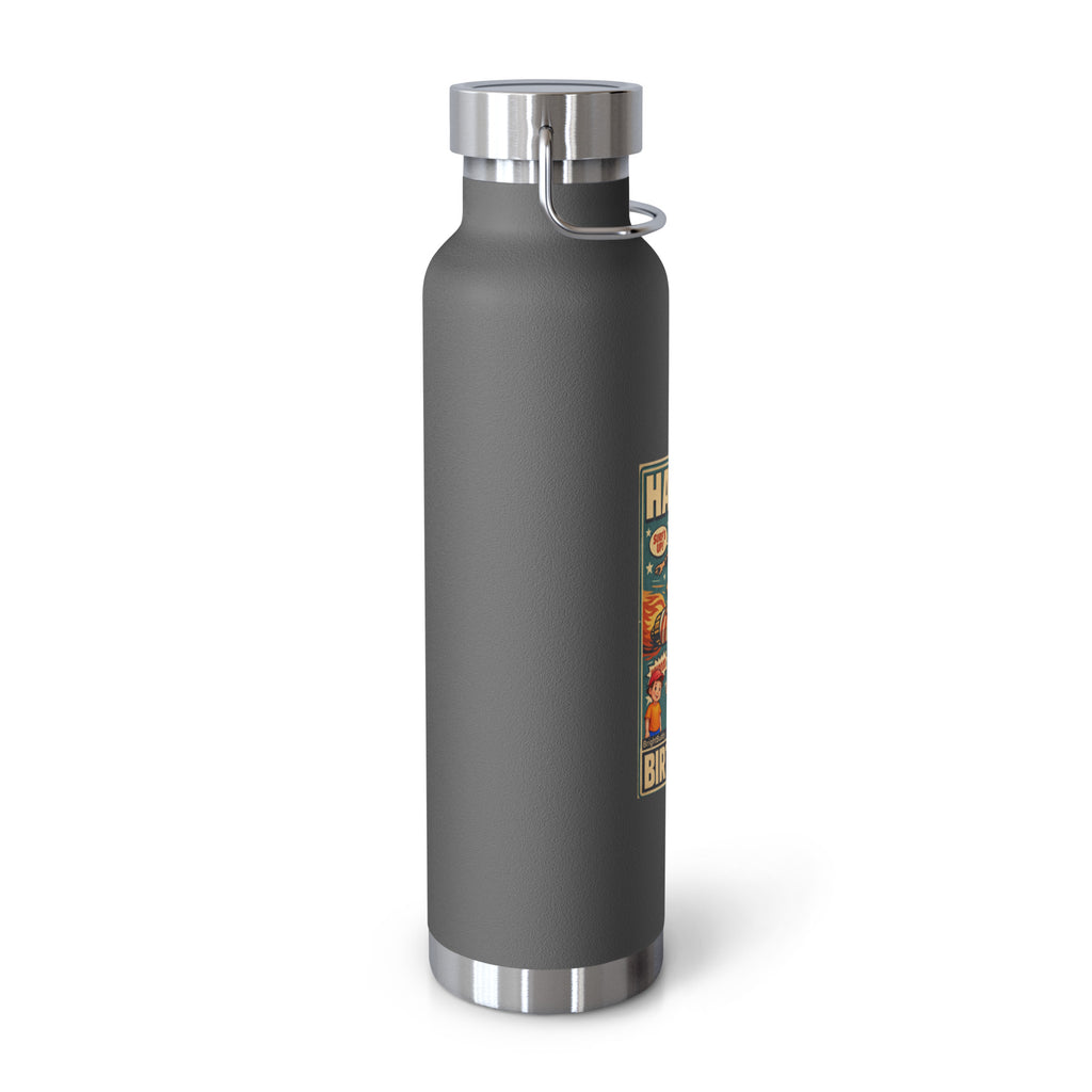 Happy Birthday Smart Trio Insulated Bottle – Grey, left view