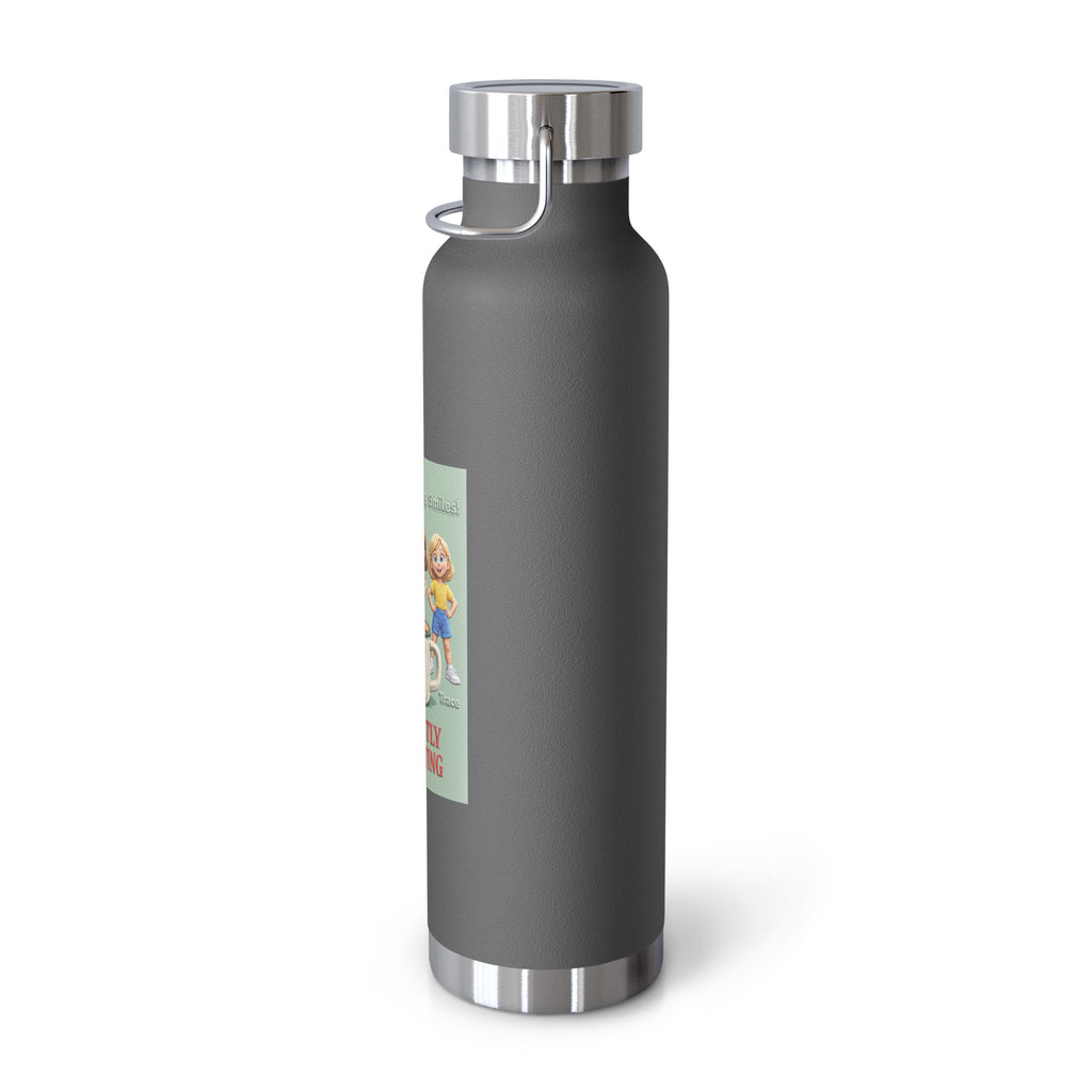 Currently Defrosting Smart Trio Insulated Bottle – Grey, right view