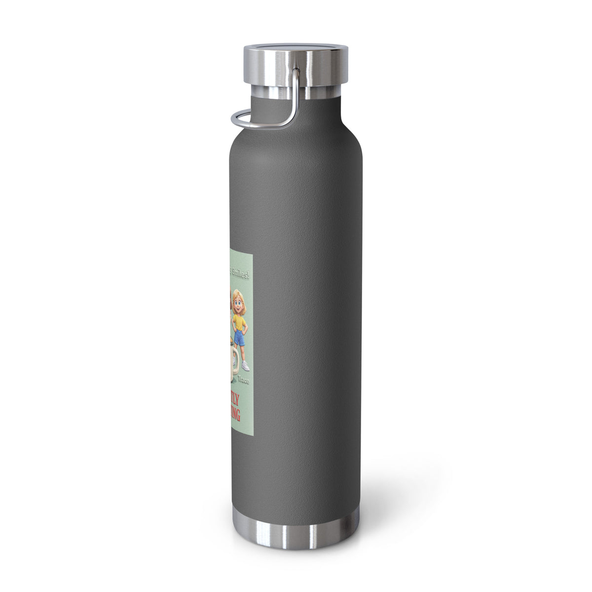 Currently Defrosting Smart Trio Insulated Bottle – Grey, right view