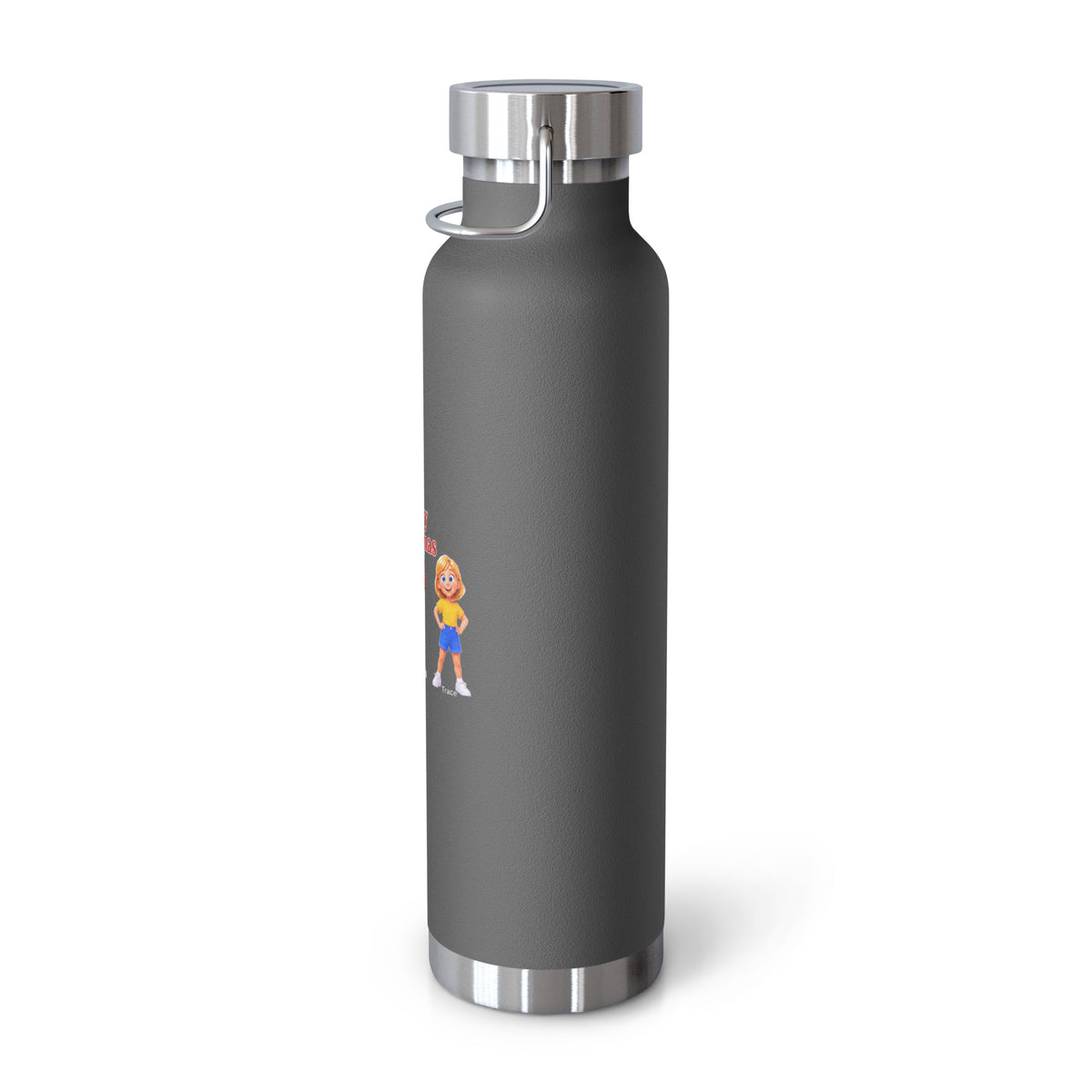 Merry Christmas Smart Trio Insulated Bottle – Grey, right view