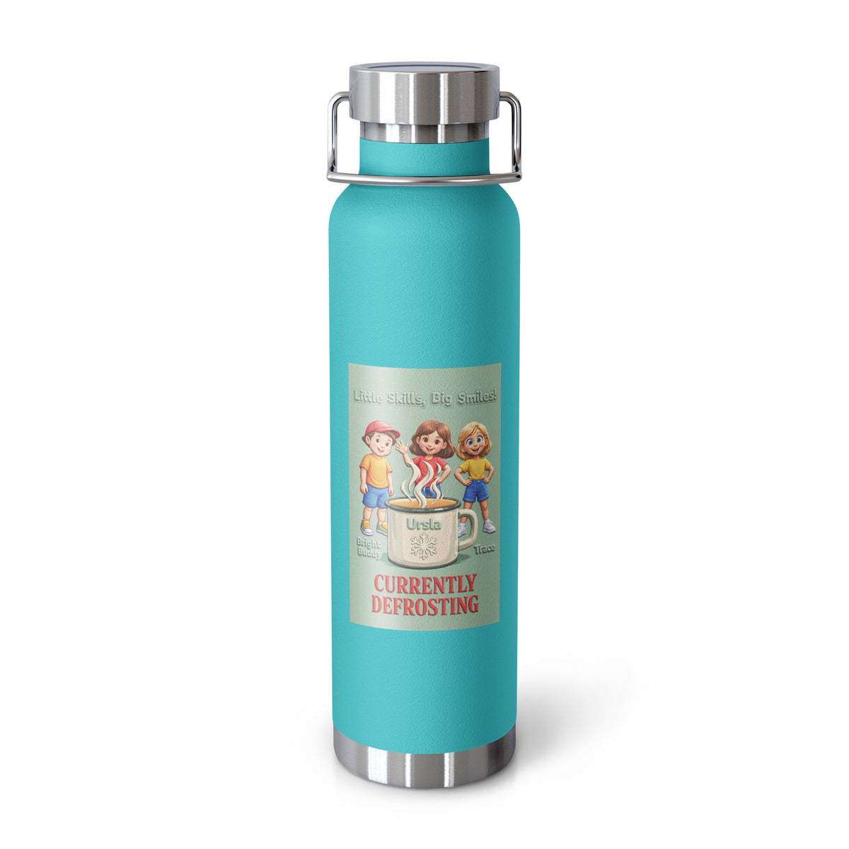 Currently Defrosting Smart Trio Insulated Bottle – Mint Green, front view