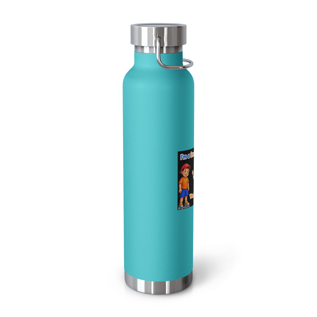 I'm a Smart Buddy Too! Insulated Bottle – Mint Green, left view