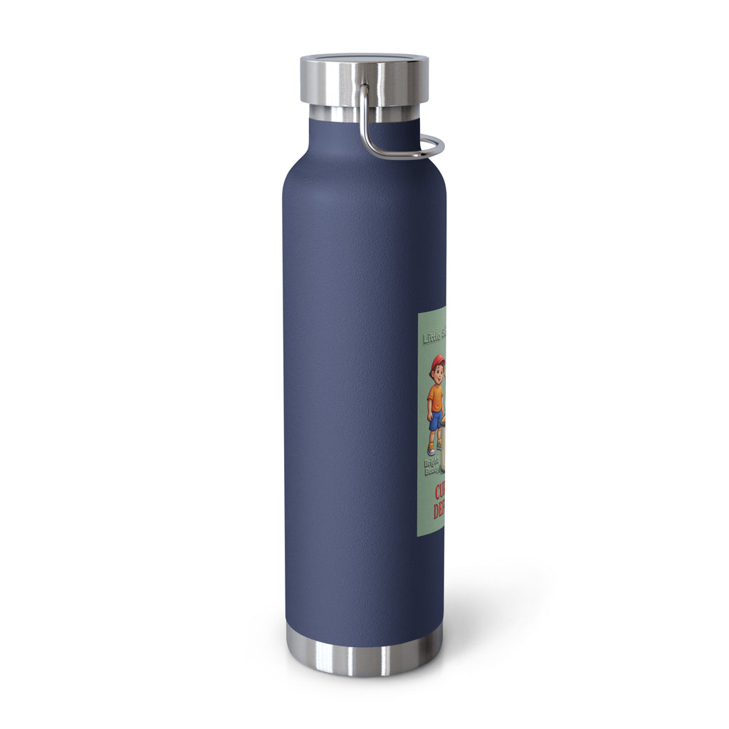 Currently Defrosting Smart Trio Insulated Bottle – Navy, left view