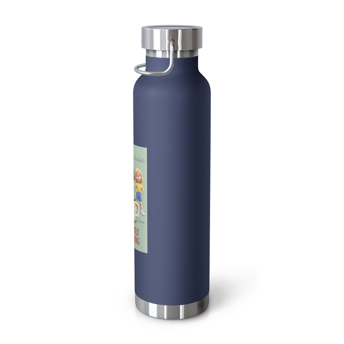 Currently Defrosting Smart Trio Insulated Bottle – Navy, right view