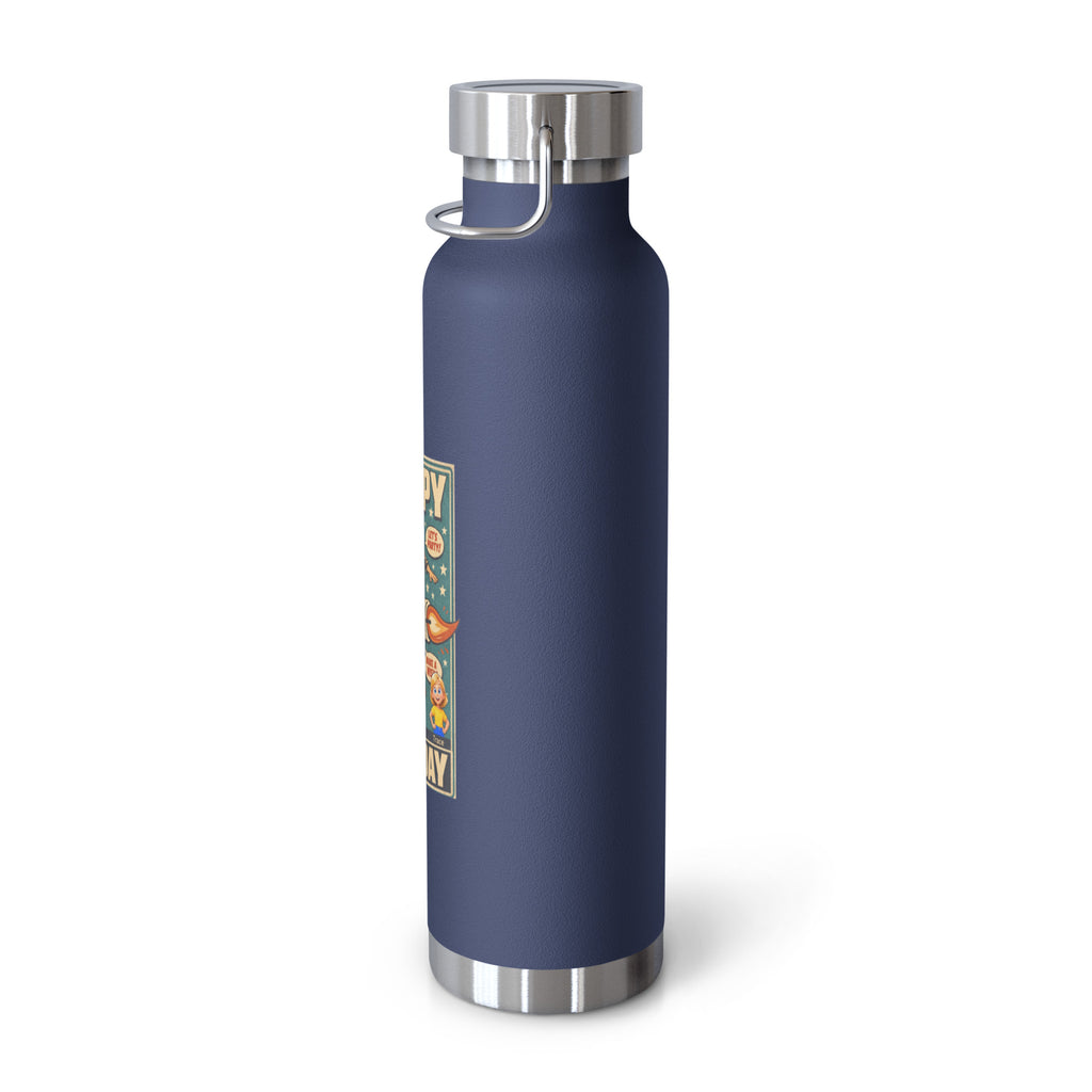 Happy Birthday Smart Trio Insulated Bottle – Navy, right view