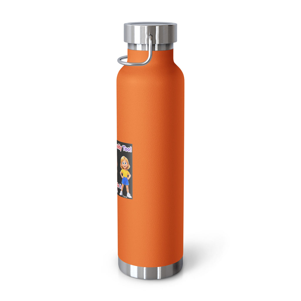 I'm a Smart Buddy Too! Insulated Bottle – Orange, right view