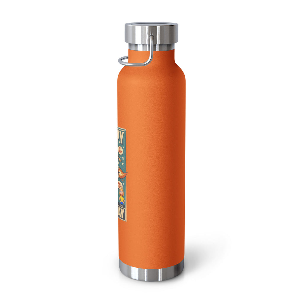 Happy Birthday Smart Trio Insulated Bottle – Orange, right view