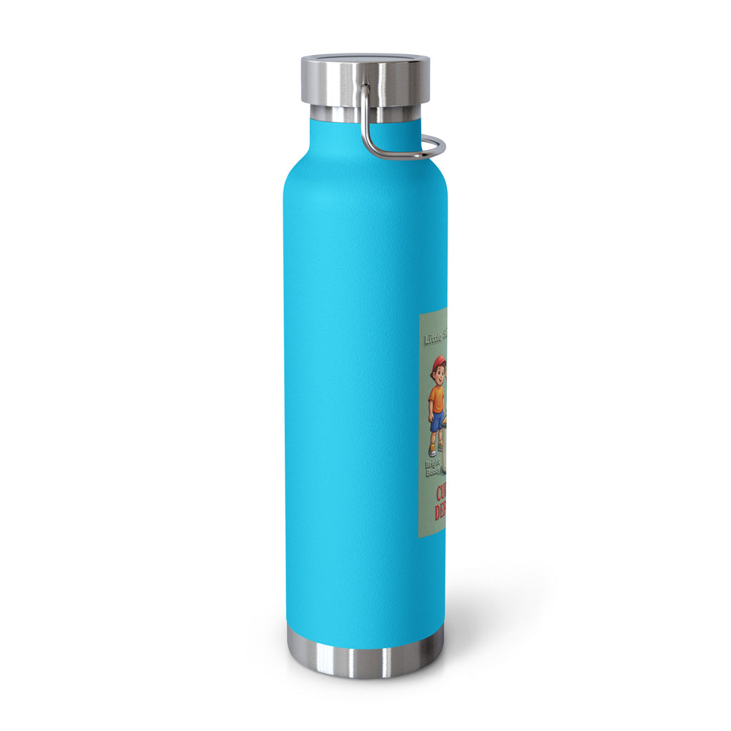 Currently Defrosting Smart Trio Insulated Bottle – Pebble Blue, left view