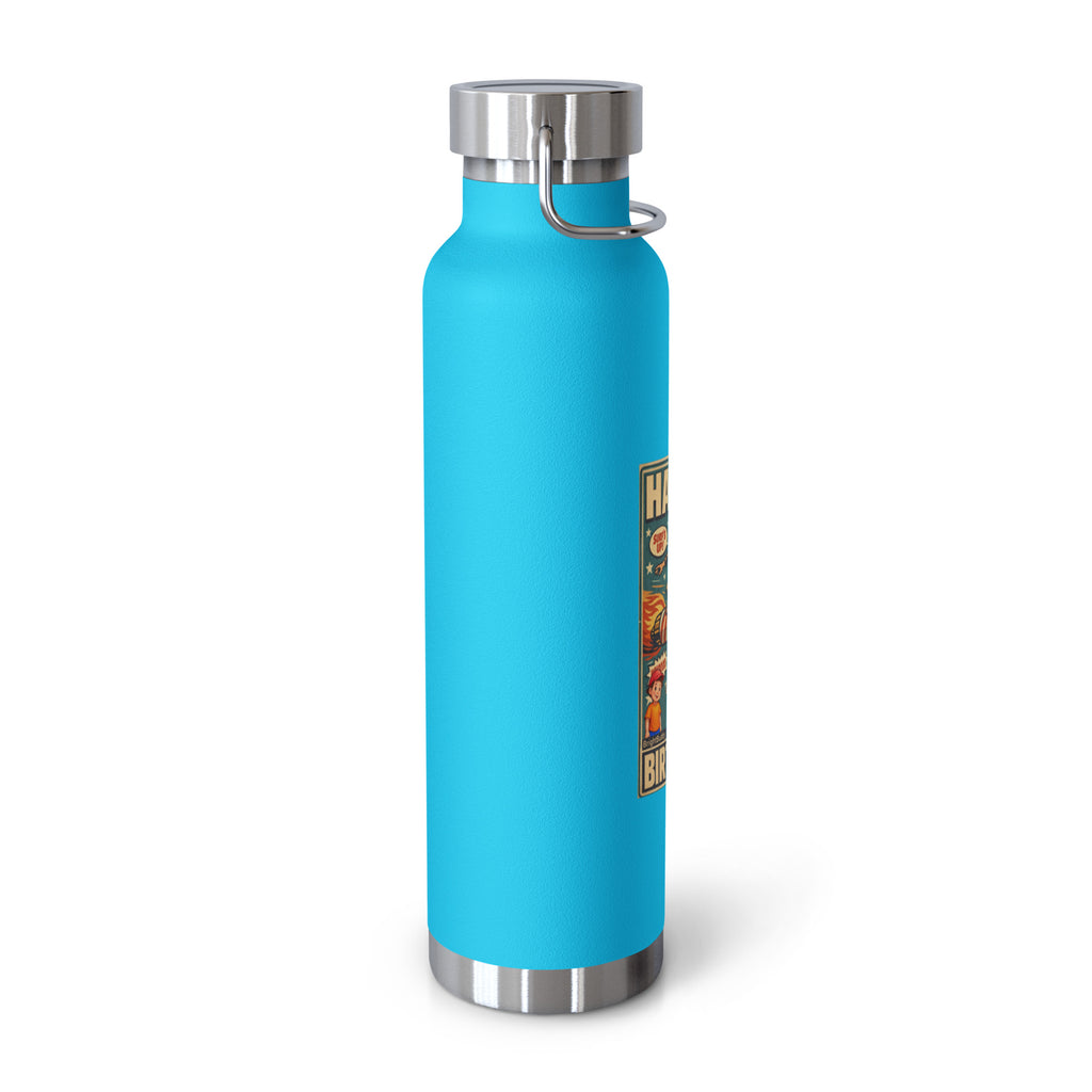 Happy Birthday Smart Trio Insulated Bottle – Pebble Blue, left view