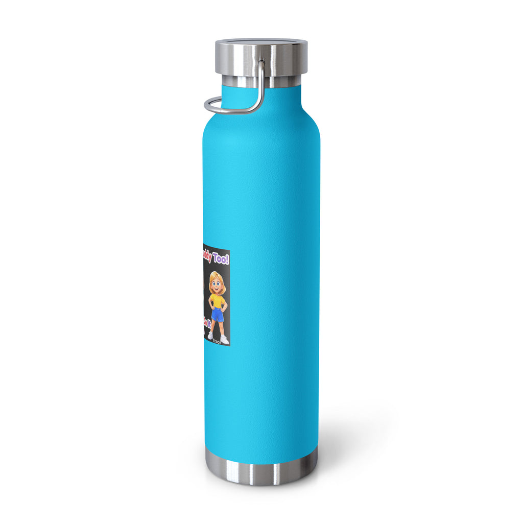 I'm a Smart Buddy Too! Insulated Bottle – Pebble Blue, right view