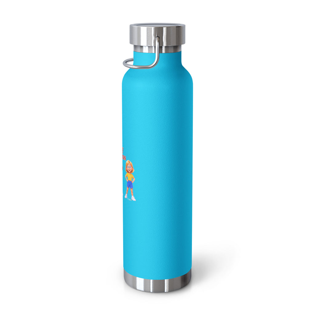 Merry Christmas Smart Trio Insulated Bottle – Pebble Blue, right view