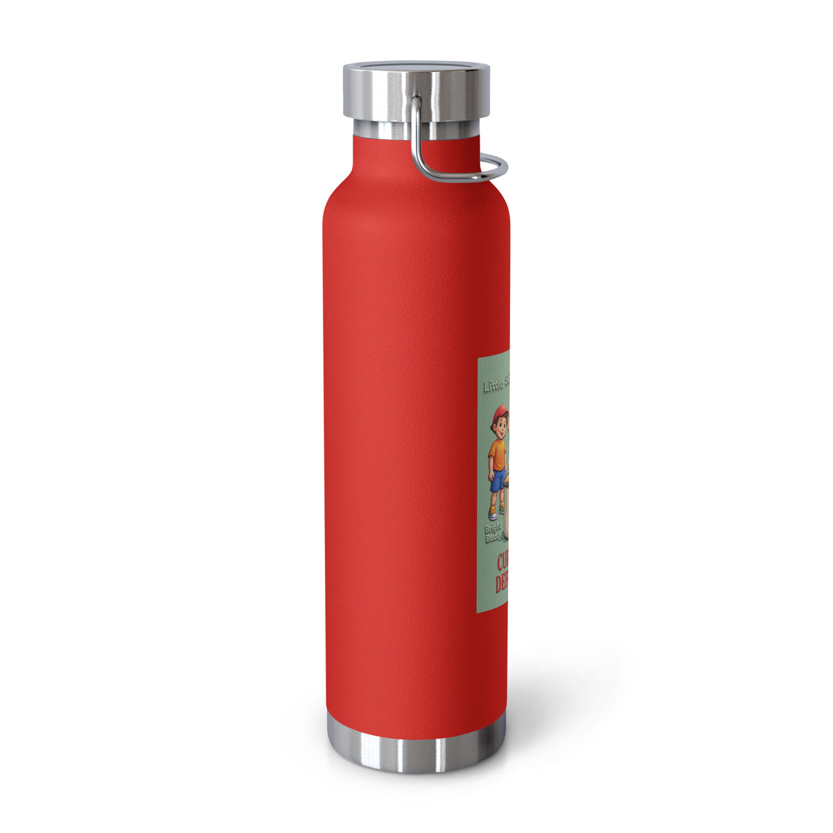 Currently Defrosting Smart Trio Insulated Bottle – Red, left view