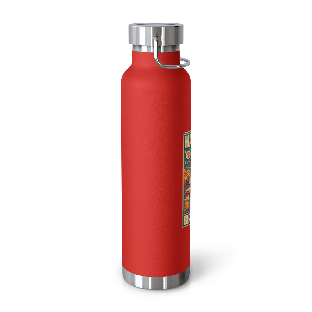 Happy Birthday Smart Trio Insulated Bottle – Red, left view