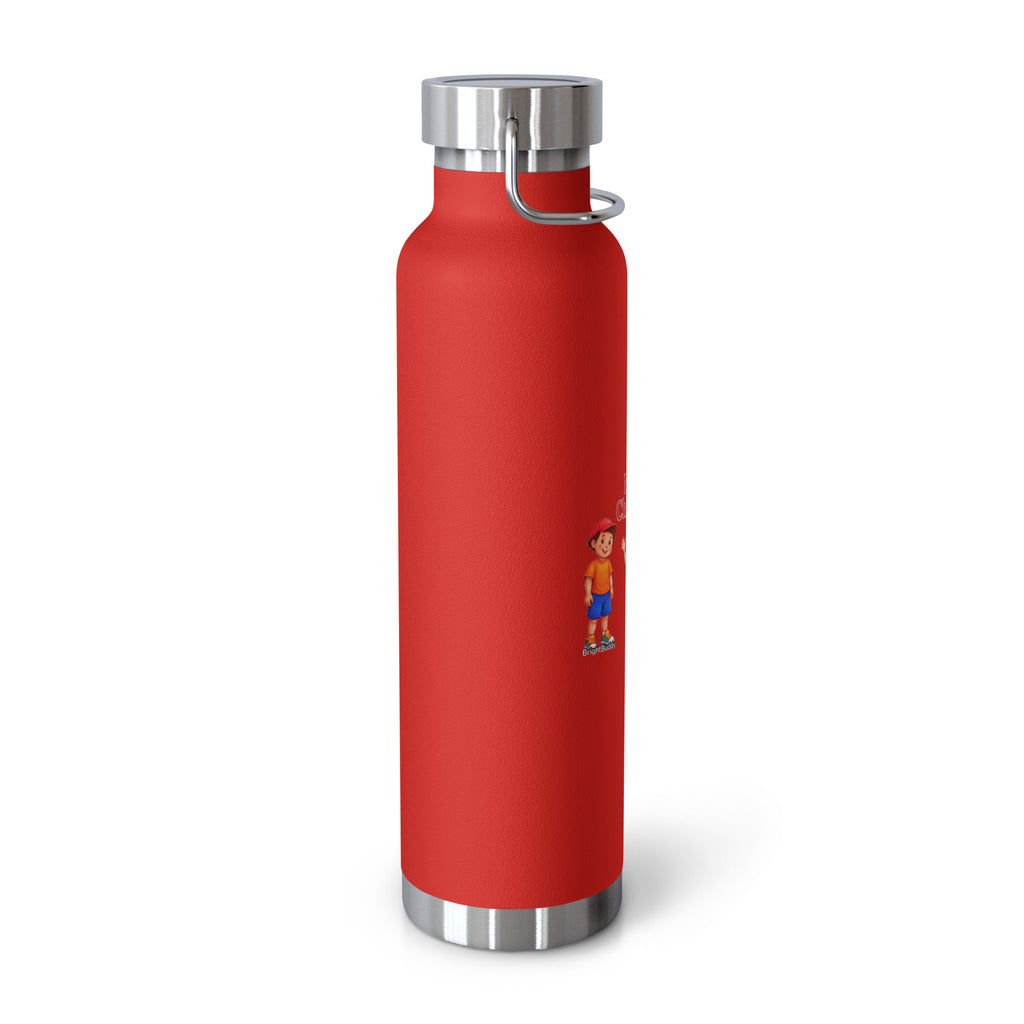 Merry Christmas Smart Trio Insulated Bottle – Red, left view