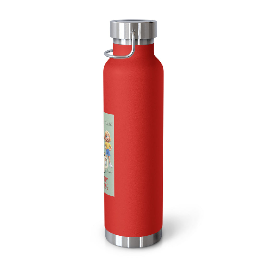 Currently Defrosting Smart Trio Insulated Bottle – Red, right view