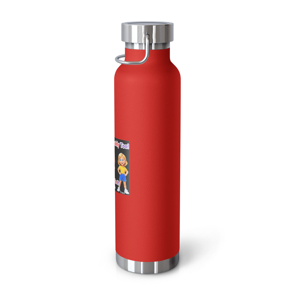 I'm a Smart Buddy Too! Insulated Bottle – Red, right view