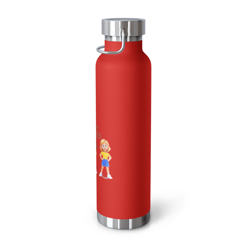 Happy Holidays Smart Trio Insulated Bottle – Red, right view