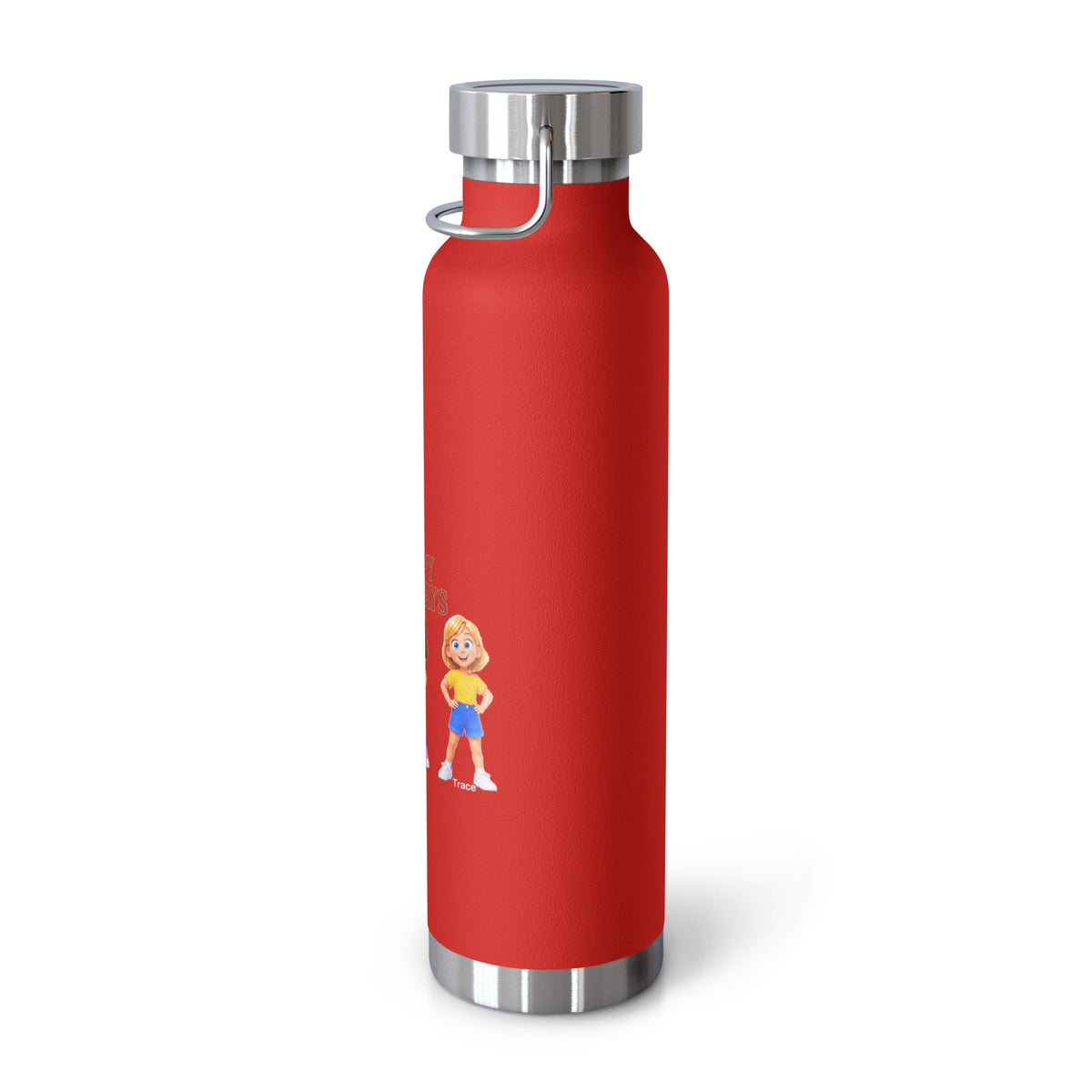 Happy Holidays Smart Trio Insulated Bottle – Red, right view