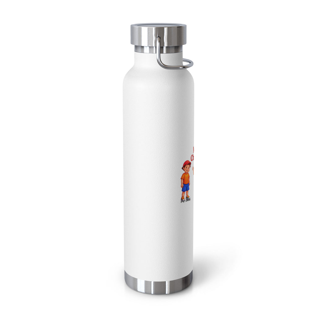Merry Christmas Smart Trio Insulated Bottle – White, left view