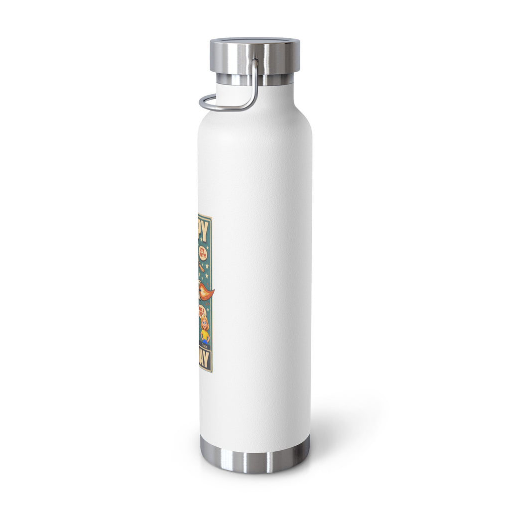 Happy Birthday Smart Trio Insulated Bottle – White, right view