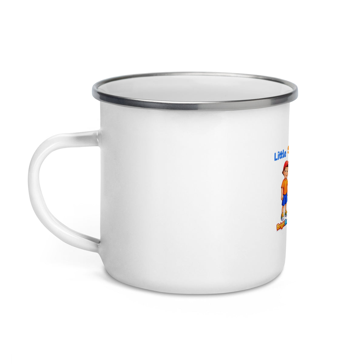 Smart Trio enamel mug, left side with handle