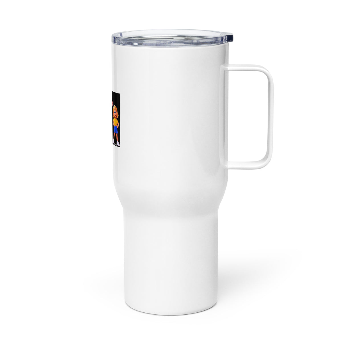 Merry Christmas Smart Trio Travel Mug with Handle – left view
