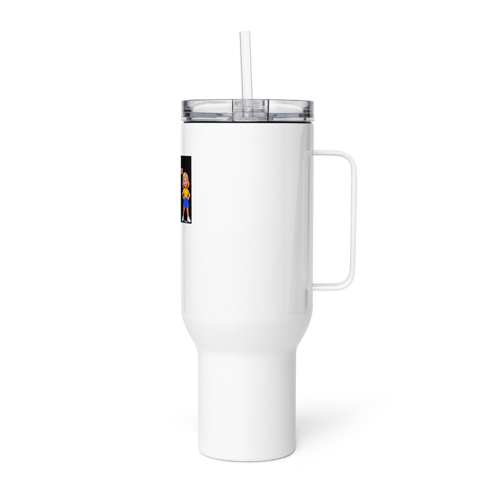 Merry Christmas Smart Trio Travel Mug with Handle – left view