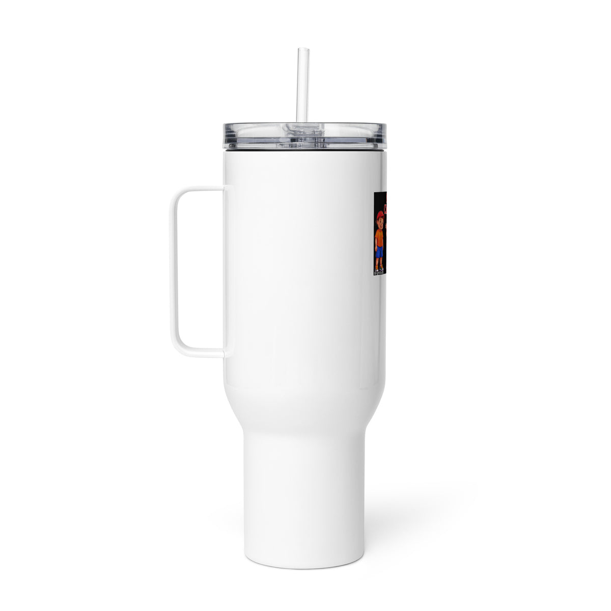 Merry Christmas Smart Trio Travel Mug with Handle – right view