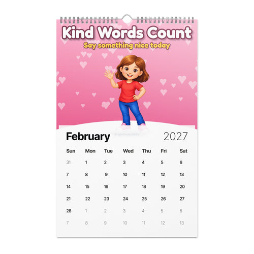 2027 Smart Trio Skills Wall Calendar – monthly page