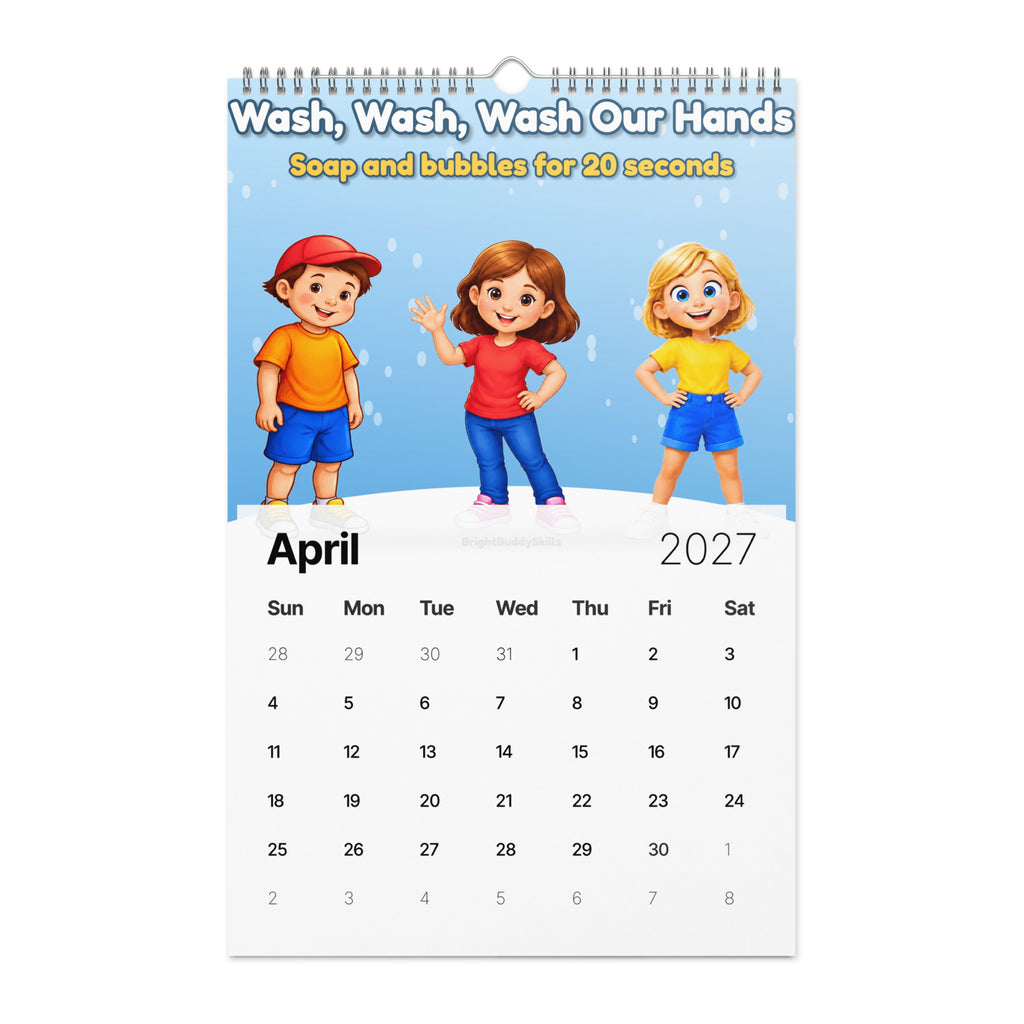 2027 Smart Trio Skills Wall Calendar – monthly page