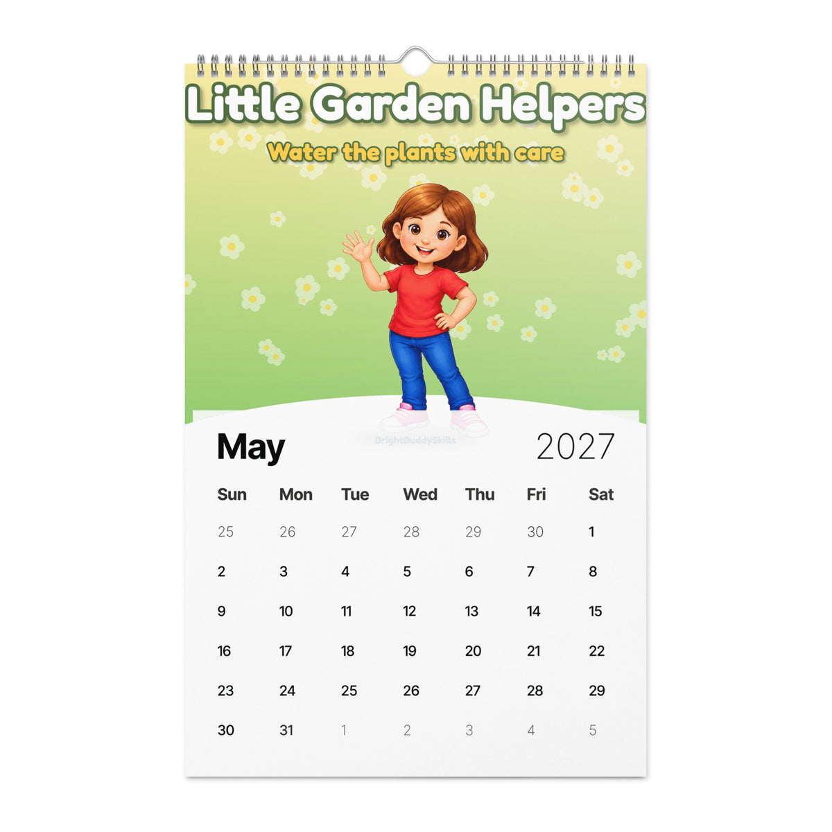 2027 Smart Trio Skills Wall Calendar – monthly page