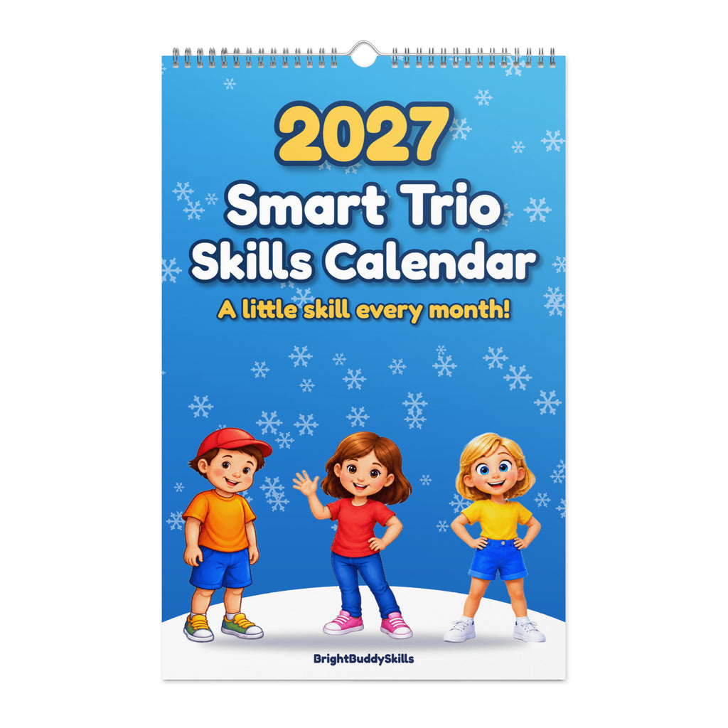 2027 Smart Trio Skills Wall Calendar – monthly page