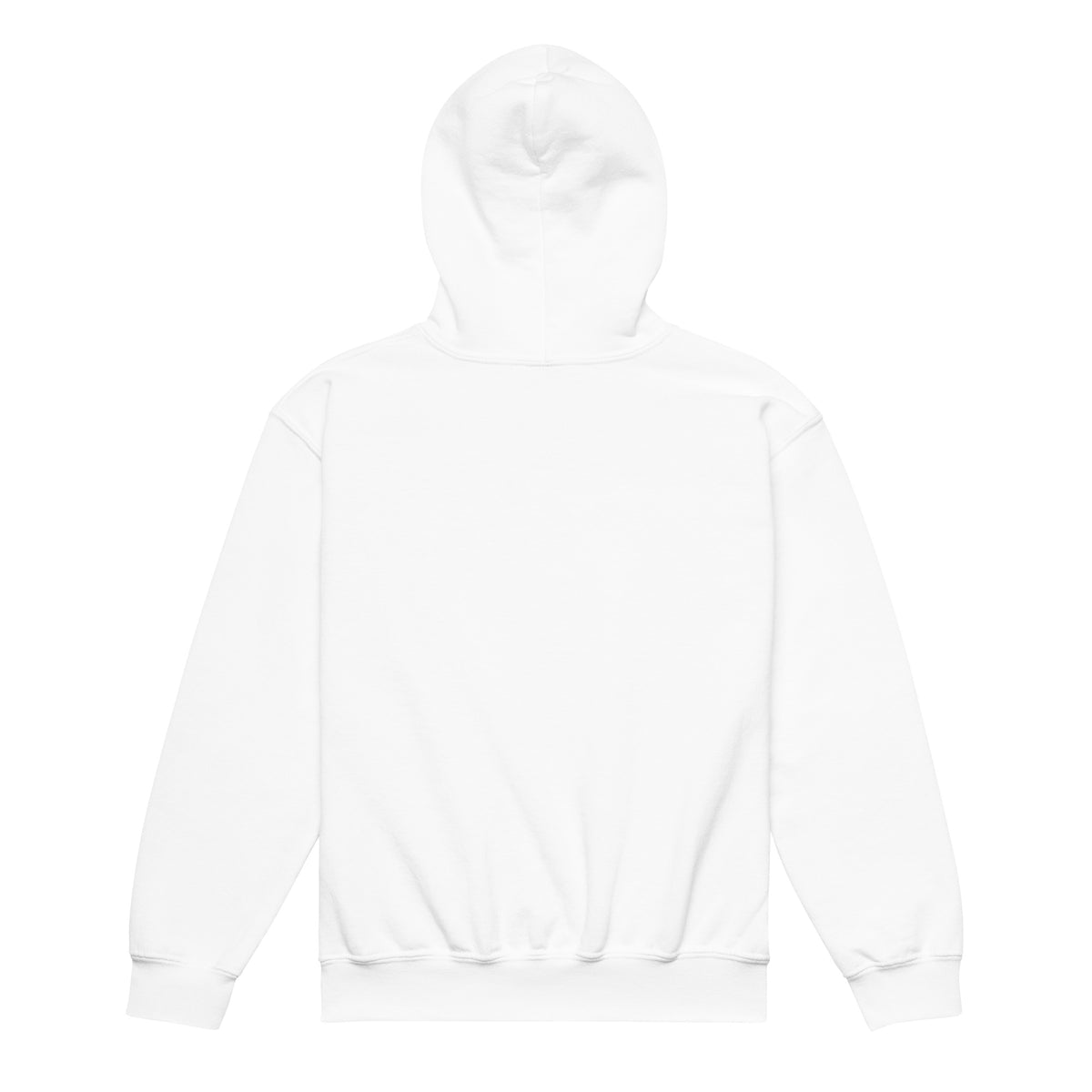 BrightBuddy Youth Hoodie, back view — product mockup