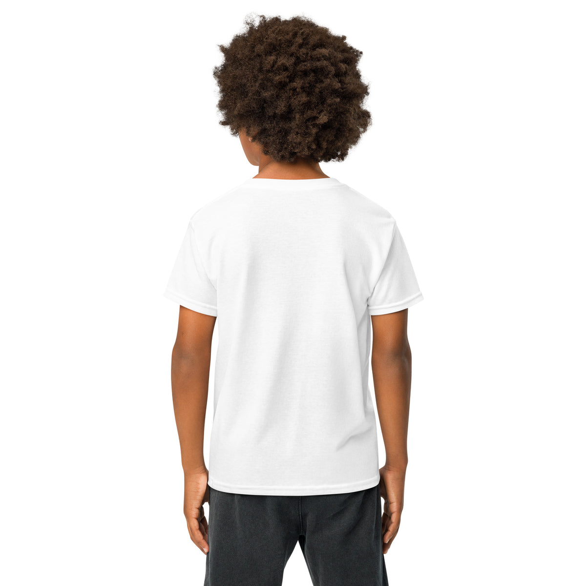 BrightBuddySkills BrightBuddy youth T-shirt product mockup, back view