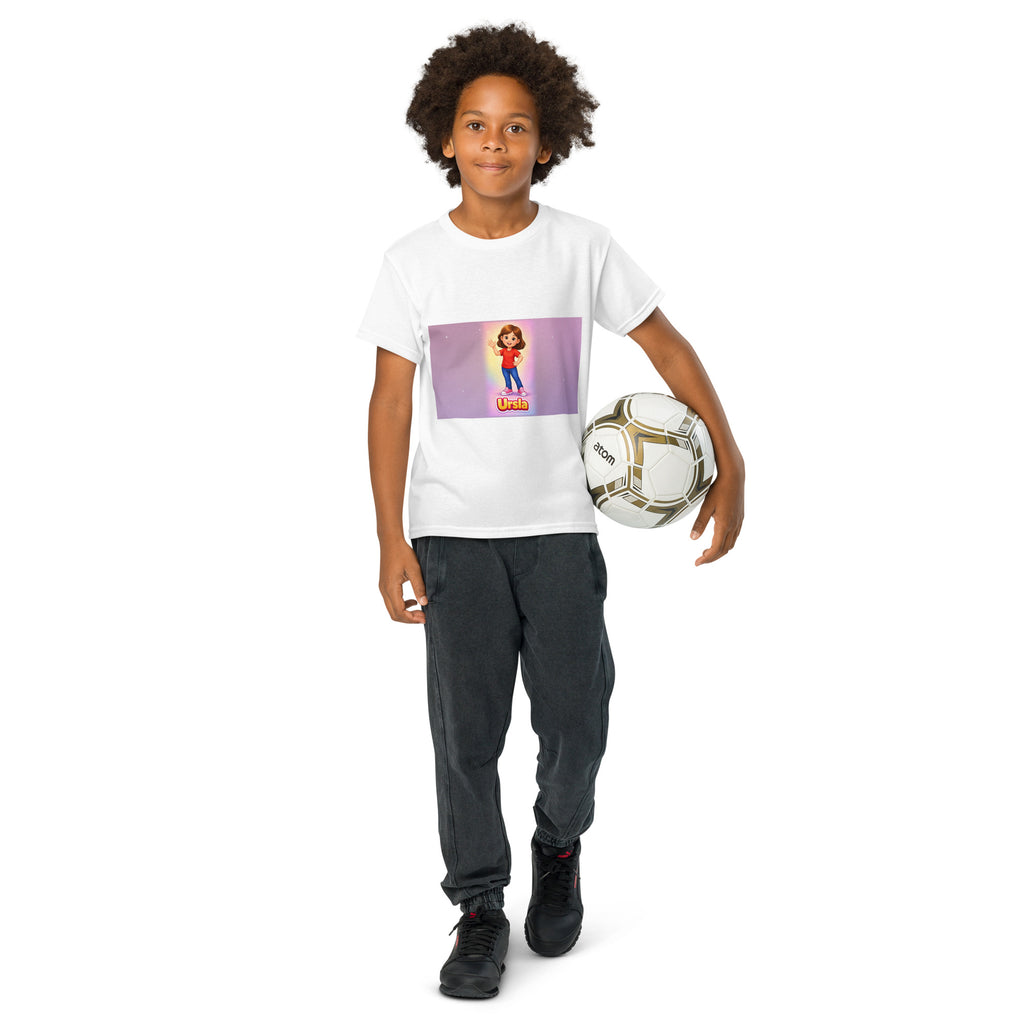 Ursla Kids' T-Shirt, front view — product mockup
