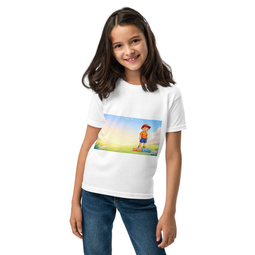 BrightBuddySkills BrightBuddy youth T-shirt product mockup, front view
