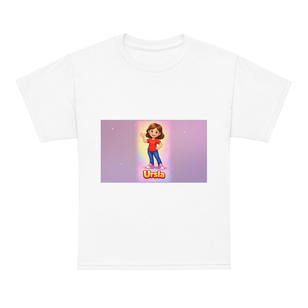 Ursla Kids' T-Shirt, front view — product mockup
